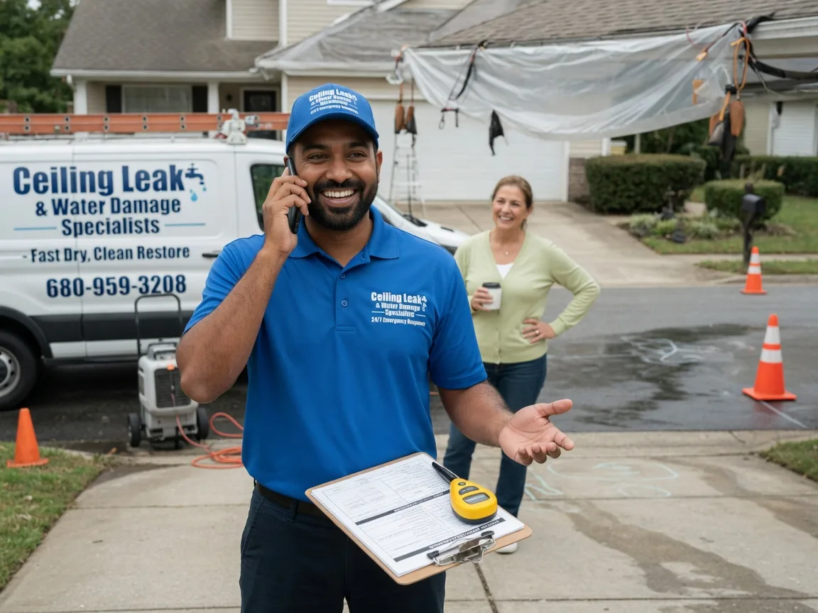 Ceiling Leak Cleanup Ryan, IA FAQs